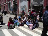 Bolivie Oruro manifestation sur la Plaza 10 de febrero 111